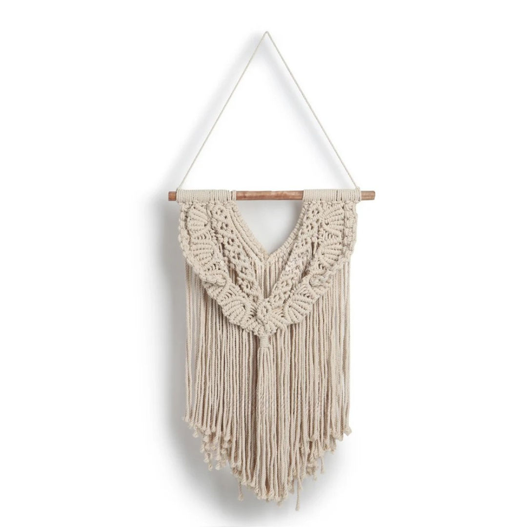 Coastal Inspired Macrame Wall Hanging Nautical Theme for Home Interiors